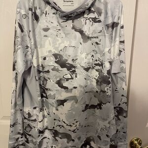 Simms Camouflage Hoodie with Gray and Brown Tones